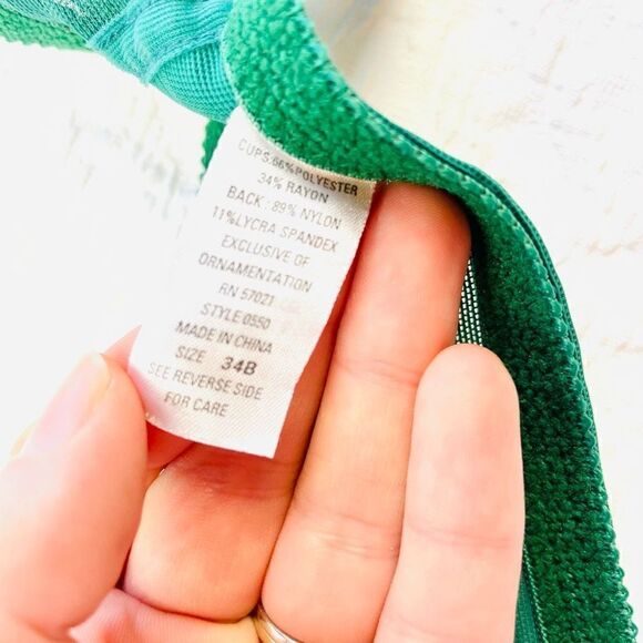 BUY 1 GET 1 FREE Lace emerald green bra 34B inner secrets - Picture 13 of 13